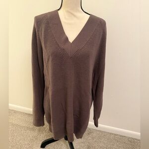 Wilfred Ribbed Knit Sweater in Mauve